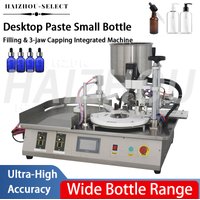 Automatic Rotary Small Bottle Filling Capping Machine 110V/220V for Dropper Spray Essential Oil Cosmetic Liquid Paste Packaging
