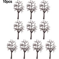 10pcs 12cm Model Trees Scenery Landscape Decor 1:75 Model Bare Tree Trunk Train Layout Tree Building DIY Decoration