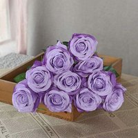 1PCS Artificial Flowers with Faux Stems Realistic Roses Bouquet Floral Wedding Bouquet for Wedding Centerpiece Home Party Decor
