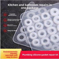 84pcs-High Temperature Resistant Silicone Gasket - Waterproof, Leakproof & Heat Insulation Pad for Screws, Sealing Rings Filters