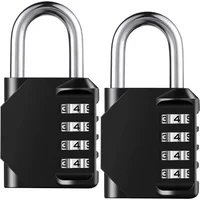 1pc Combination Lockr Resettable 4 Digit Padlock with Combination Waterproof and Heavy Duty Combination Padlock Outdoor