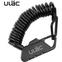 AliExpress ULAC Bicycle Helmet Lock 1.2m Extended Spiral Cable 3 Digits Combination Resettable Lightweight Size Portable Bike Combo Lock