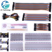 3.3V/5V MB102 Breadboard power module+MB-102 830 points Prototype Bread board for arduino kit +65 jumper wires wholesale
