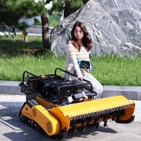 Customized Remote Control Tank Robot Flail Lawn Mower EPA Euro V All-Terrain High Power Engine for Garden Lawn Orchard Farm