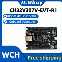 Carte d'évaluation CH32V307V-EVT-R1 CH32V307 avec MCU RISC-V intégré, carte de développement WCH RISC-V avec WCH-link, 8 ports UART