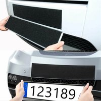 New Unique Frameless License Plate Holder Harmless Polyester Adhesive Number Plate Holder Durable Number Car Accessories 2023