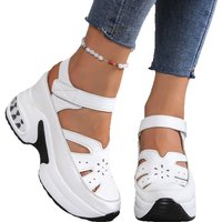 Women Sandals New High Quality Buckle Strap Sandals Women New Closed Toe Office and Career Summer Solid Wedge Shoes for Women