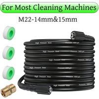 5~30meter Pressure Cleaning Machine Hose 5800psi Kink Resistant Hose Car Wash Hose Water Cleaning Extension Hose M22-pin 14/15