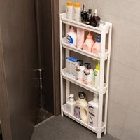 Bathroom Cabinet Behind The Door Storage and Kitchen Storage Rack Multi-layer Narrow Cabinet Space Saving Trolley Storage Rack