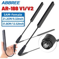 ABBREE AR-188 V1/V2 Gooseneck Tactical Antenna VHF UHF SMA-Female for Baofeng Walkie Talkie UV-5R Mini UV-32 UV-5RH、UV-21PRO