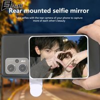 Adjustable Sky Mirror 2-in-1 Phone Rear Selfie Mirror Clip Outdoor Travel Phone Reflector Supplies