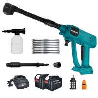 PATUOPRO Cordless High Pressure Car Wash Gun 6 In 1 Spray Nozzle Sprayer Water Gun Handheld Power Tools For Makita 18V Battery