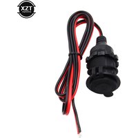 12/24V DC Female Car Cigar Cigarette Lighter Socket Plug Connector Adapter Car Charger Car Accessory Power Cigar Lighter Socket