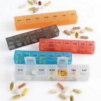 New Hot Weekly Premuim Portable 7 Grids 1 Times A Day Pill Storage Cases Box Organizer Container for Vitamins Medicine Fish Oils