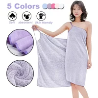 Wearable Towel Ladies Shower Spa For Adults Beach Soft Bath Towel for Women Microfiber Bathrobe Bath and Sauna Towels