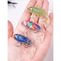 AliExpress NONE Crystal Stone Gravel Lucky Koi Fish Figurine Resin Mini Quartz Fancy Carp Statue Home Decor Desk Ornament Gift