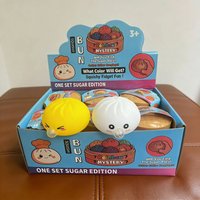Cute Spit Bubble Bun Pinch Slow Rebound Squeeze Ball, Stress Relief Toy for Kids Adults, Home Office Decor Ideal Gift
