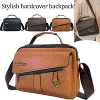 High-capacity Business Briefcase, Men's PU Leather Laptop Crossbody Bag with Adjustable Strap for All Occasions