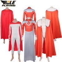 Anime Invincible Thragg Cosplay Men Fantasy Jumpsuit Cloak Costume Roleplay Clothing Adult Male Halloween Carnival Party Suit