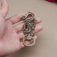 eer Keychain Opener, FineUwork Dragon Style Metal Bottle Opener with Key Ring Chains