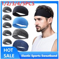 5/4/3/2/1PCS Sports Sweatband Quick Dry Headband Soft Breathable Sweat Absorbent Head Band Outdoor Sport Running Yoga Headband