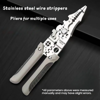 Stainless steel electric pliers with ergonomic handle 7 "multi-purpose industrial wire stripper pliers Crimp weight model