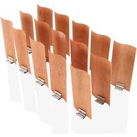 10Pcs Large Flame Wooden Candles Wick with Sustainer Tab Candle Wick Core for Candle Making Supply Soy Parffin Wax