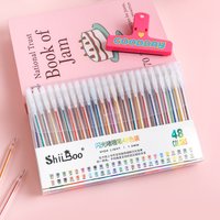 12-60 Color Glitter Gel Pen Set Metallic Ink Sparkle Pen Colored Pen Set Multi-Functional Drawing Pen for School Supplie Drawing
