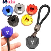 For YAMAHA MT07 MT09 MT03 MT 07 09 03 2013-2019 2021 2022 Motorcycle CNC Aluminum Fabric Badge Keyring Key Case Cover Keychain