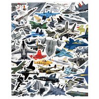 AliExpress GOGOTU 10/30/60PCS Cool Super Warplane Stickers Cartoon Aeroplane Sticker Laptop Phone Guitar Bike Skateboard Graffiti Decals Kids Toy