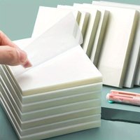 Transparent Sticky Note Pad, 150 Sheets Memo Pads, Sticky Note Pads, School Supplies Stationery for Home & Office, Office Desk G