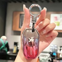 TPU Car Remote Key Case Fob Cover Bag Protection Holder Shell For Peugeot 2008 3008 4008 5008 308 408 508 Keychain Accessories