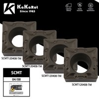 KaKarot 10 stücke Hartmetall Einfügen SCMT120404 SCMT120408 Stahl Edelstahl Drehen Werkzeug Halter Langweilig Bar CNC Cutter