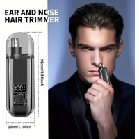 Nose Ear Hair Trimmer for Men - USB C Rechargeable Portable Fast Charge, Compact Grooming Kit