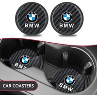 Car Leather Coaster Cup Holder Coasters Center Console Drink Insert Mats For BMW X3 X5 F10 F20 F30 F34 F36 F15 E90 G32 G20 G30