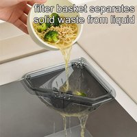 Plastic Kitchen Sink Strainer Basket With Removable Magnetic Holder Detachable Food Waste Filter For Easy Cleaning Drain Basket