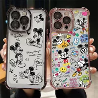 Graffiti Disney Mickey Mouse Case For Google PIXEL 10A 10 9 8 7 Pro 9A 8A 7A 5G PIXEL10 PIXEL9 PIXEL8 Clear Anti-Knock Casing