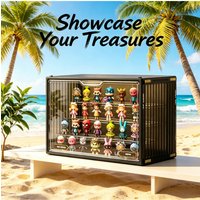 Clear Acrylic Storage Box Large Capacity Desktop Display Case Dustproof Organizer for Blind Box Toys and Collection Figures