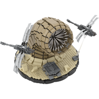 Gobricks MOC Dune Ornithopter Bricks Model Science Movie Atreides Dune Helicopter Sandworm Building Blocks Set Toys Gift