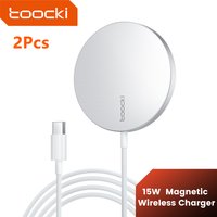 Toocki 15W Fast Charge Magnetic Wireless Charger For iPhone 12 13 14 Pro Max Wireless Phone Charger With USB Cable Quick Charger