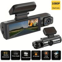 Dual Lens Car Camera DVR 1080P Front Interior View Dashcam Vehicle Video Recorder Night Vision Loop Recording Black Box