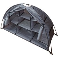 Outdoor Storage Tent Waterproof Compact and Portable Camping Storage Cabinet Tent with 9 Shelves Multifunctional Foldable Tent