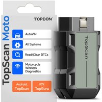 TOPDON TopScan Moto Motorrad-Diagnosetool, bidirektionaler OBD2-Scanner für Harley, Ducati, BMW, japanische Motorräder, Vollsystem-Scan, Reset-Dienste, Live-Daten, AutoVIN Motorrad-Codeleser