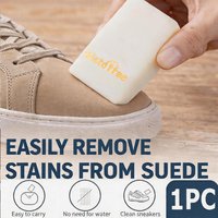 Suede Shoe Cleaning Eraser Waterless Stain Remover for Suede, Nubuck & White Sneakers, Tough Stain Cleaner