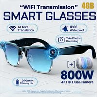 2026 New AIl Smart Glasses 4K 8MP HD Camera Video 1080P 100+ LanguagesTranslation WiFi Sunglasses Bluetooth Call Music Men Women