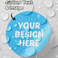 1/36/60/120/180/240/360PCS Custom Round Waterproof Custom Stickers, Personalizable with Logo/Image/Text, for Any Occasion