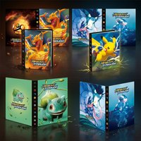 Bandai Pokemon 4 Grid Card Album Binder Pokemon Verzamelmap 240 Pockets Pikachu Charizard Greninja Trading Card Storage Gift