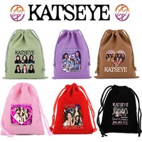 Fashion K POP K-KATSEYE Multi-functional Drawstring Bags Creative Cute Party Decoration Gift Bags Candy Bag Trendy Jewelry Pouch