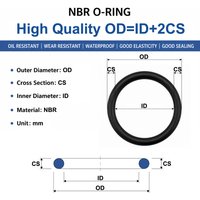 NBR Rubber O-Ring CS 2.65 ID 4mm~60mm has shock absorption sealing performance is a sealing accessory for engineering machinery