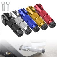 M8 CNCAluminum Motorcycle ATV Bike Scooter Dirt Foldable Footrests Foot Pegs Pedals For Honda Kawasaki Suzuki Yamaha Accessories